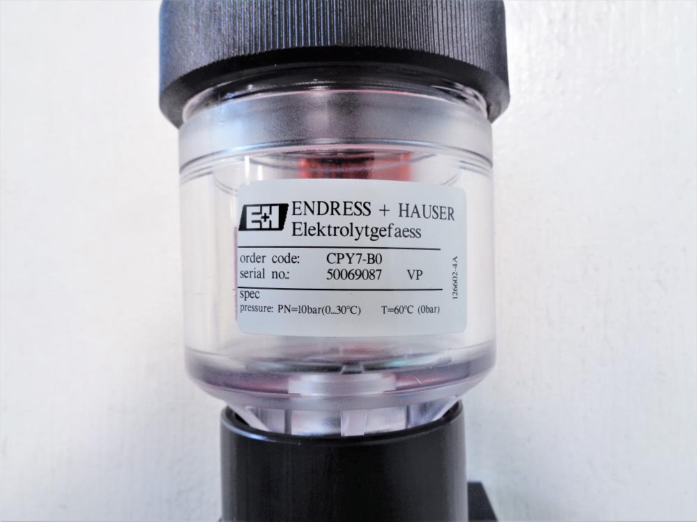 Endress Hauser Electrolyte Reservoir Vessel CPY7-B0